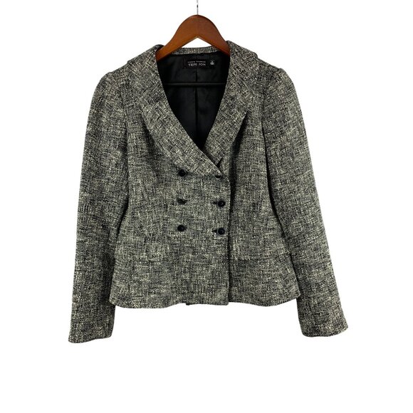 Rickie Freeman Teri Jon Womens Wool Blend Blazer Jacket Size 8 - Picture 1 of 7